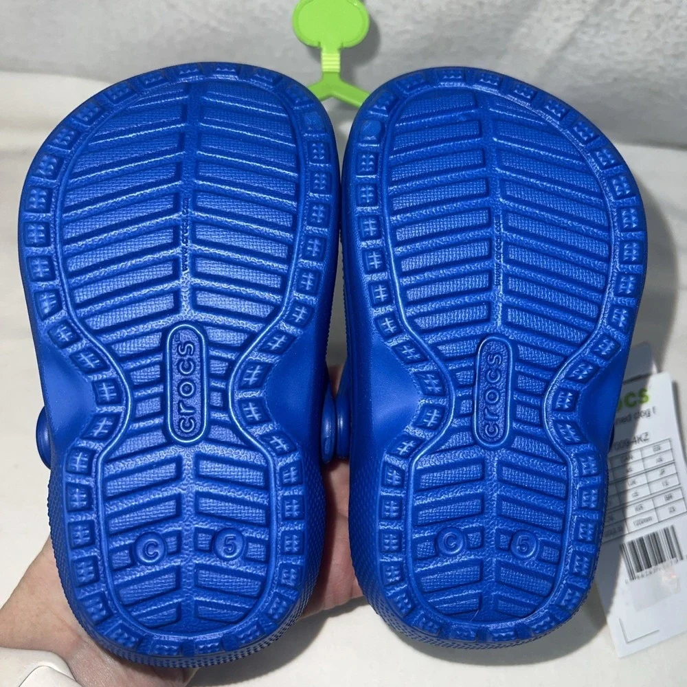 CROCS Classic Lined Clog Toddler Size‎ US Blue New 207009 4KZ Size C5